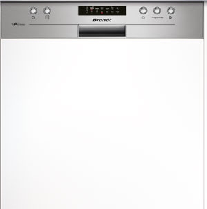 BRANDT VH1505X - Lave-vaisselle intégrable bandeau
