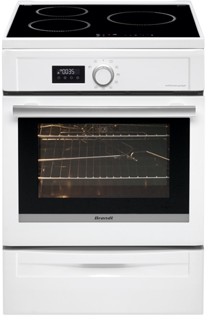 BRANDT BCI6653W - Cuisinière induction