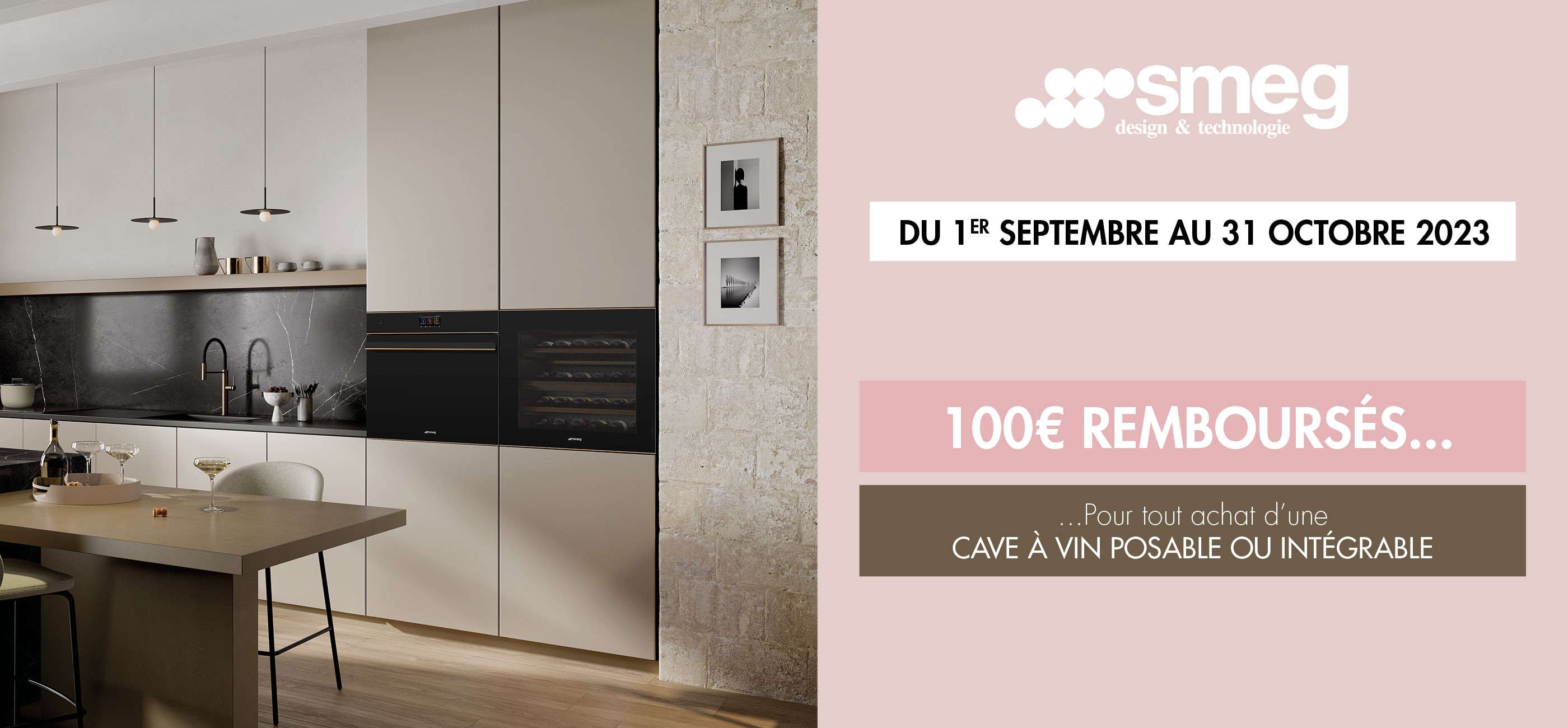 SMEG - 100€ REMBOURSES CAVE A VINS