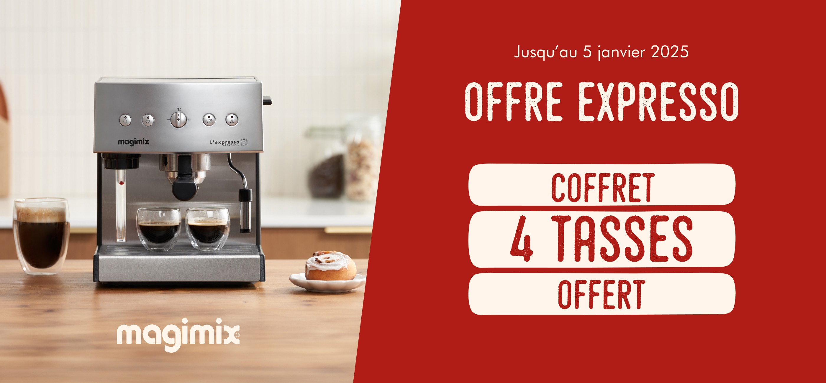 MAGIMIX - COFFRET 4 TASSES OFFERT