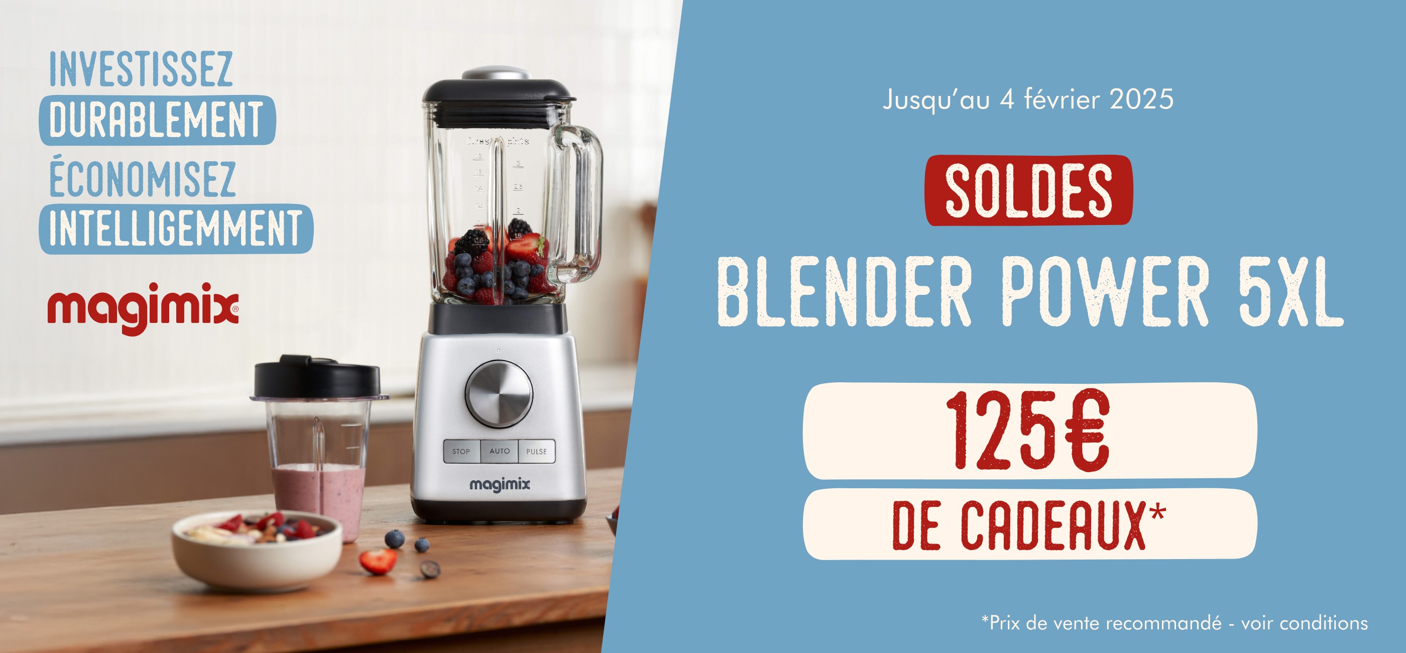 MAGIMIX - JUSQU'A 125€ DE CADEAUX OFFERTS