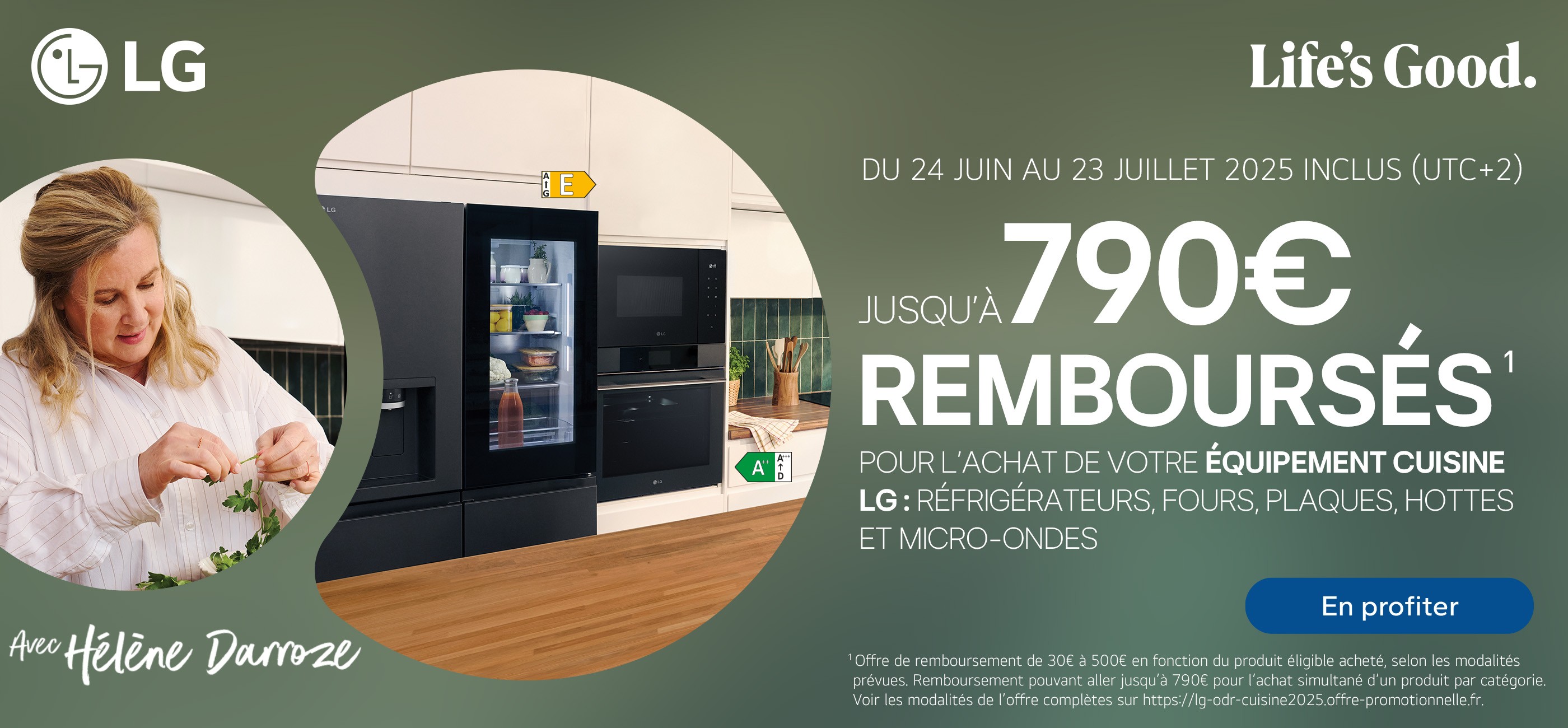 LG - JUSQU'A 790€ REMBOURSES - CUISINES