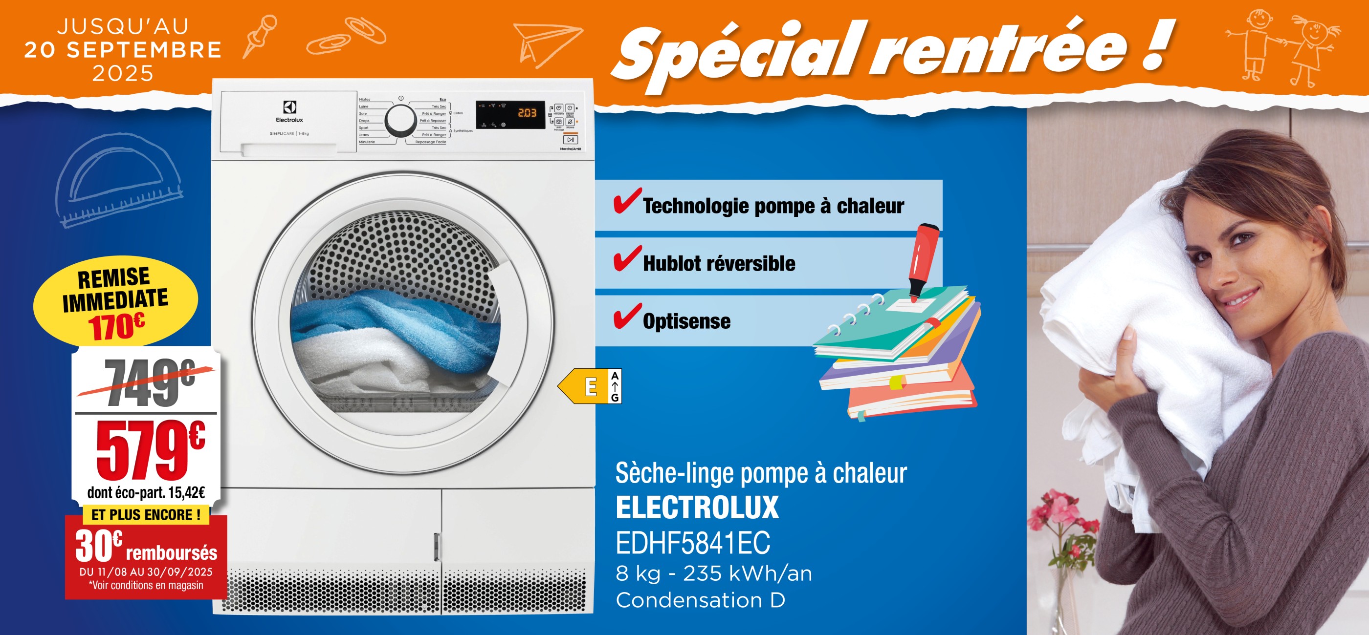 SLIDER RENTREE - ELX EDHF5841EC