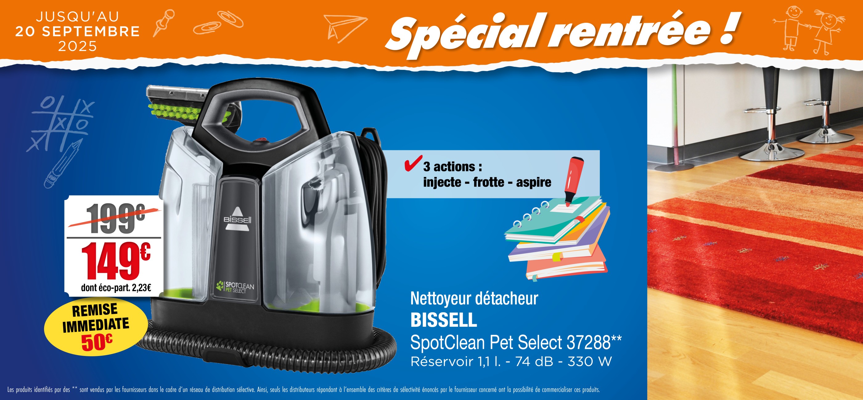SLIDER RENTREE - BISSELL SPOTCLEAN 37288