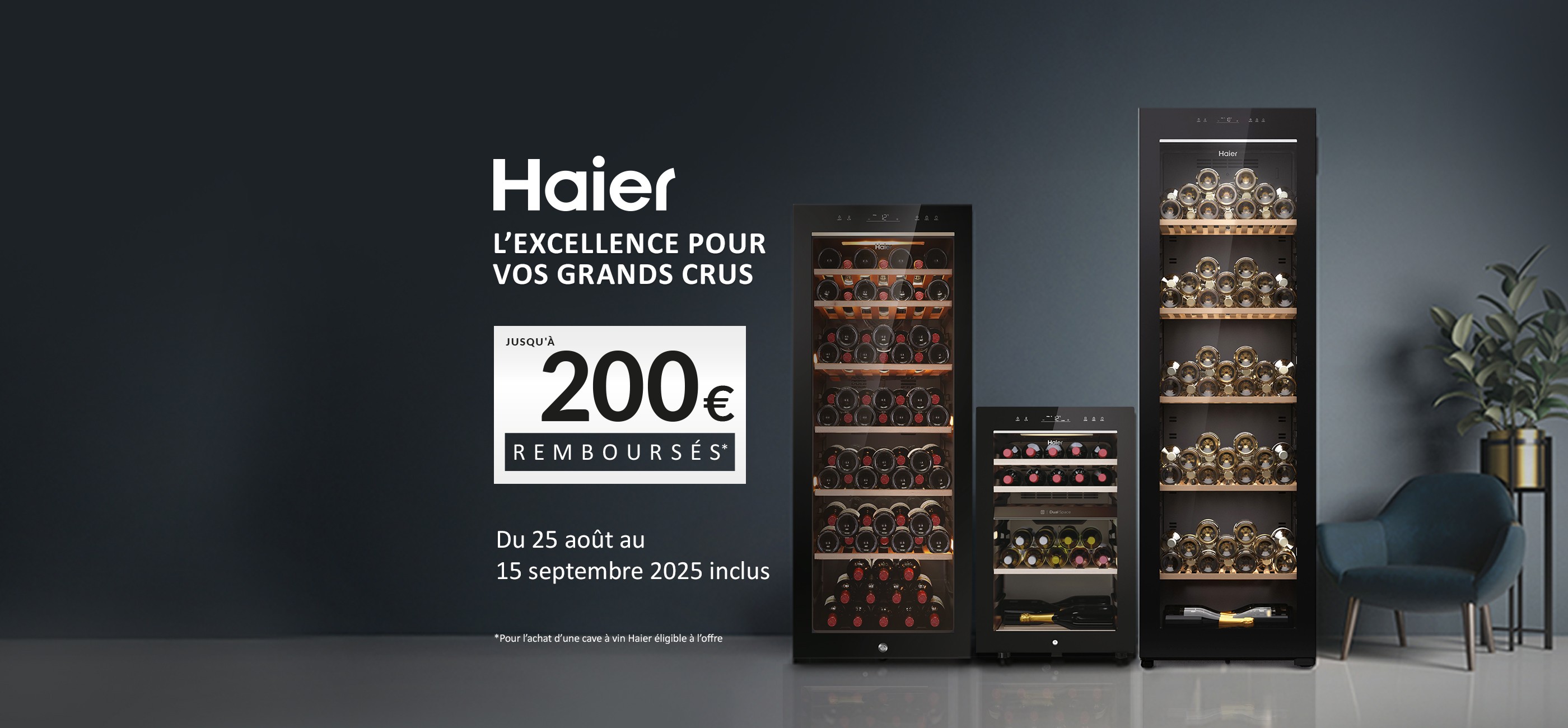 HAIER - L'EXCELLENCE POUR VOS GRANDS CRUS
