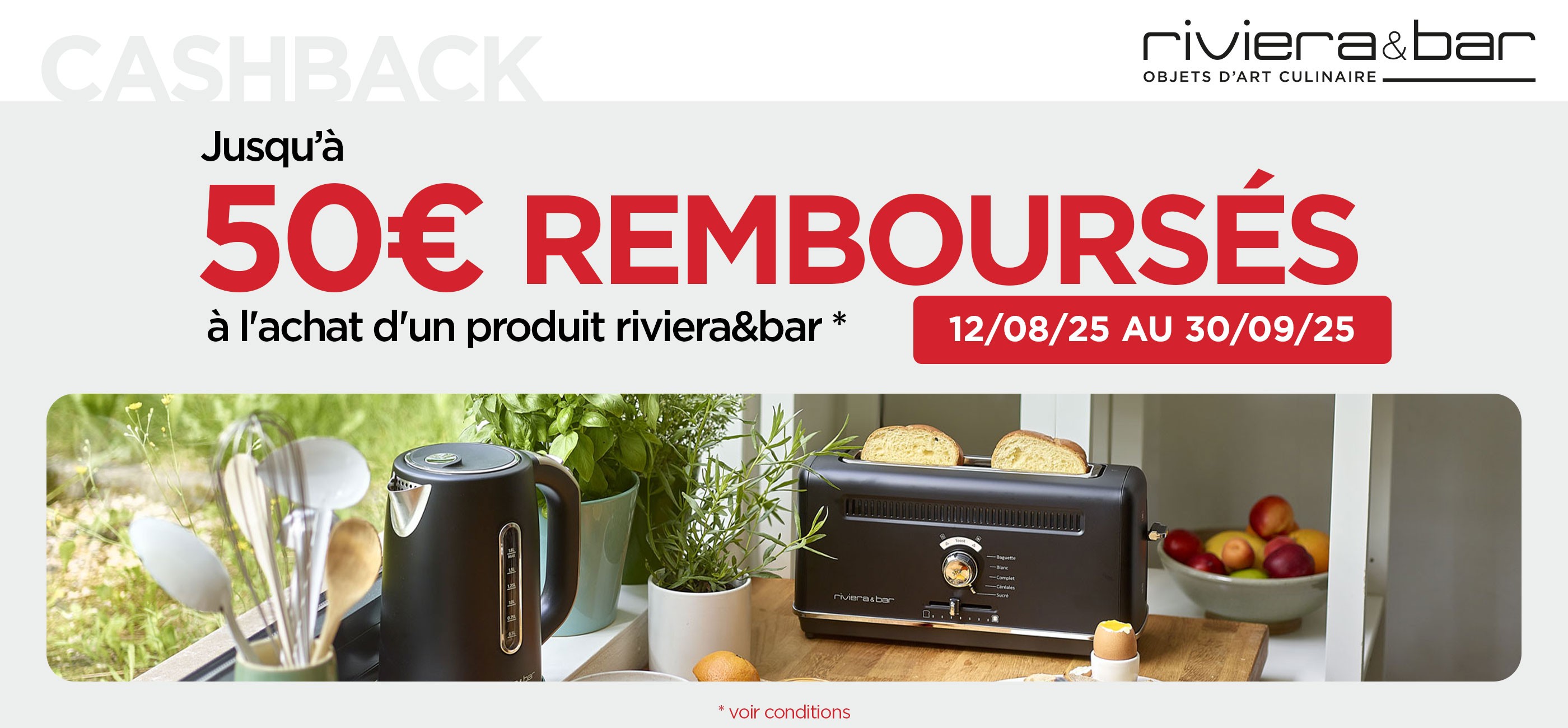 RIVIERA&BAR - 50€ remboursés