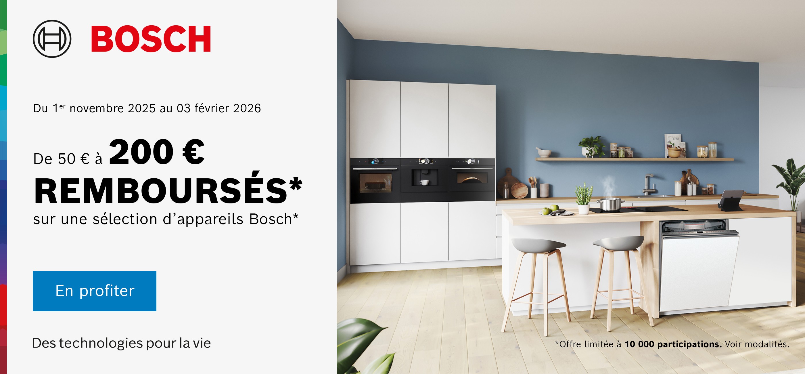 BOSCH - 50 à 200€ remboursés